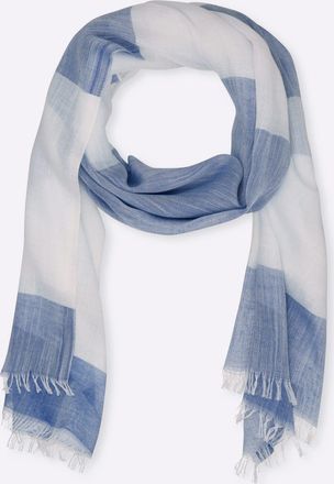 Heine Modeschal HEINE, Damen, jeansblau, Polyester, gemustert, Modet&uuml;cher Modeschal