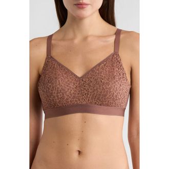 Chantelle Norah Supportive Wireless Bra in Wild Brown at Nordstrom, Size 32D