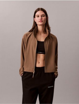 Calvin Klein Calvin Klein Womens Modern Sport Windbreaker Jacket - Medium Brown - XL