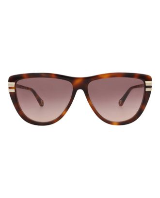 Chlo&eacute; Square-Frame Recycled Acetate Sunglasses
