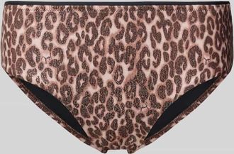 Joop Mid Waist Bikini-Slip im Animal-Look in Beige, Gr&ouml;&szlig;e 36