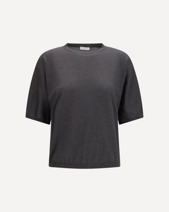 Brunello Cucinelli Short-sleeve cashmere and silk Sweater Female S