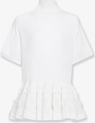 Alaia Maglia Peplum in lana vergine - ALAIA - gender_Woman