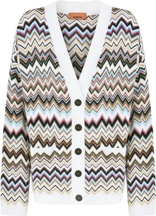 Missoni Oversized Zig Zag Vest - Dames - Vesten - Veelkleurig - S - Wol - Truien & Vesten