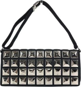 Chanel Pre-owned Shoulder Bags, female, Black, Size: ONE SIZE Pre-owned Cotton Shoulder Bag