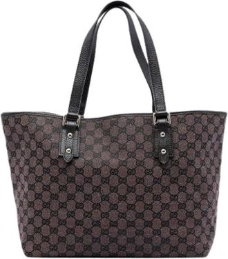 Gucci Pre-owned Tote Bags, female, Brown, Size: ONE SIZE Pre-owned Vintage Tote Bag