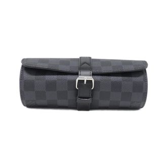 Louis Vuitton Graphite Coated Canvas Pouch (Pre-Owned)