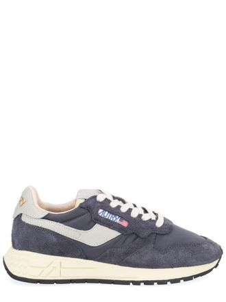 Autry Reelwind Low Sneakers with Textured Suede Overlay