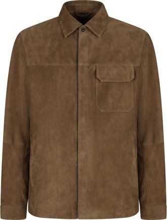 Herno Leather Overshirt