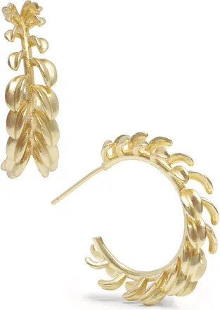 Saachi Botanical Hoop Earrings in Gold at Nordstrom Rack