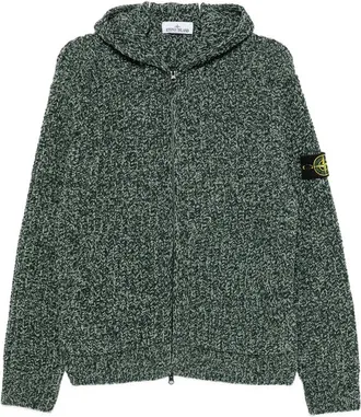 Stone Island Logo-patch Zip-up Hoodie