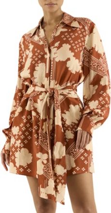 Ramy Brook Ada Mini Dress In Amber Combo