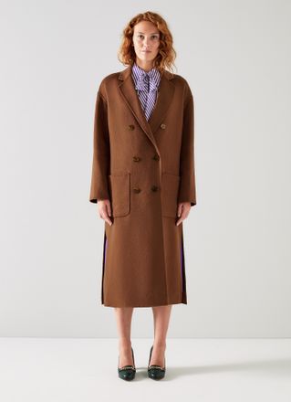 L.k. Bennett Womens Tilda Coats,Cognac - Brown - Size Large