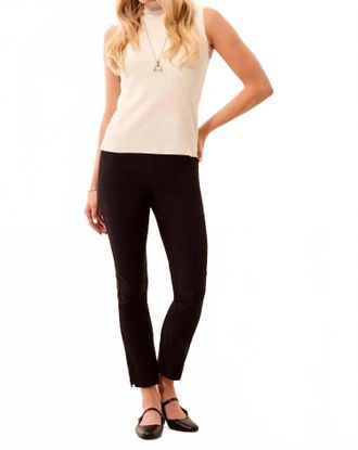 Tribal Flatten It Tummy Control Pull-On Ankle Pants In Black