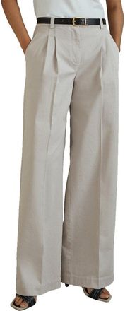 Reiss Astrid Wide Leg Pleat Front Trouser