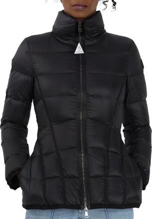 Moncler Ladies Black Logo-patch Padded Jacket, Brand Size 1 (Small)