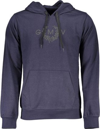 Gian Marco Venturi Blue Cotton Men Mens Hoodie
