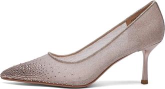 Cesare Gaspari Camille Versierde Satijnen Pumps - Dames - Pumps - Paars - 40 EU - Satijn - Schoenen