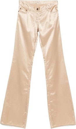 Miu Miu Pantaloni in raso anni 2000 - Toni neutri