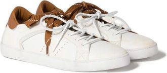 Miu Miu Deco leather sneakers - women - Rubber/Calf Leather/Leather - 36.5 - White