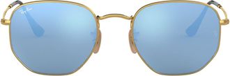 Ray-Ban Unisexs Rb 3548N Sunglasses, Gold, 54