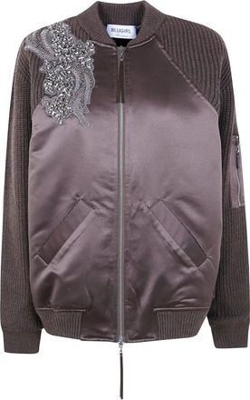 Blugirl Blend Wool & Nylon Bomber Jacket