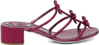 Rene Caovilla Sandali con cristalli 40mm - Viola