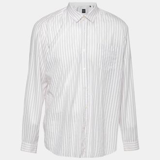 HUGO BOSS Boss By Hugo Boss White Striped Cotton Shirt