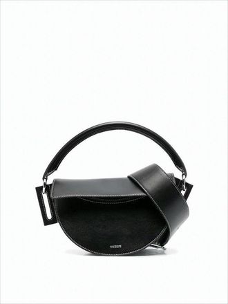 Yuzefi Crescent-Shaped Crossbody Bag With Structured Silhouette