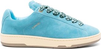 Lanvin Curb Lite sued sneakers - men - Calf Leather/Rubber/Calf Suede - 40 - Blue