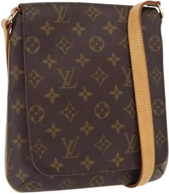 Louis Vuitton Pre-owned Cross Body Bags, female, Brown, Size: ONE SIZE Pre-owned Canvas Cross Body Bag