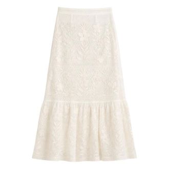 Antik Batik Antik Batik, Maxi Skirts, female, Beige, Size: M Carioca Maxi Skirt