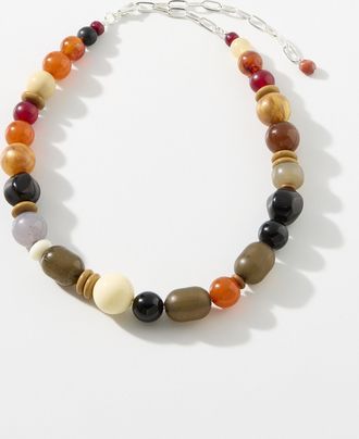 Simons Womens Oversized stone necklace