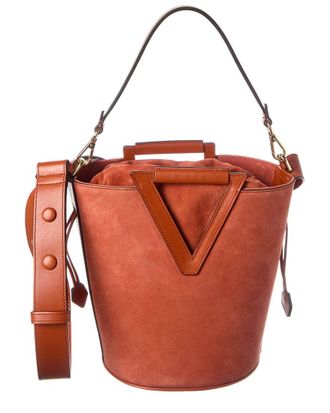 Roger Vivier Suede Bucket Bag