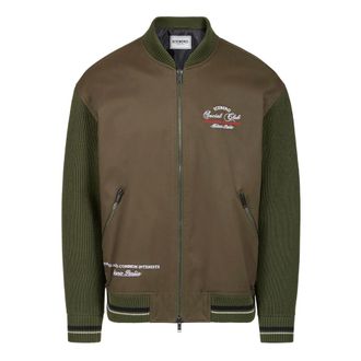 Iceberg Comfort Fit Gabardine Bomberjack - Heren - Bomber jackets - Groen - XL - Jassen