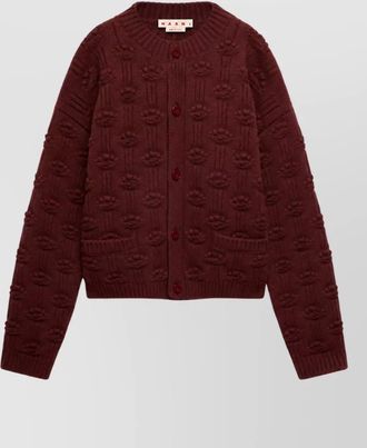 Marni cashmere-blend oversized ribbed cardigan