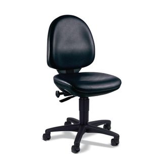 Topstar Silla Operativa Giratoria Tec 50 Derecha, Tapizado En Cuero Artificial 420-550mm