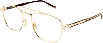Saint Laurent Optical Frame - unisex - Brillen - Geel - 56 MM - Accessoires