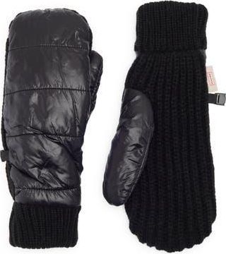 Hunter Intrepid Fleece Mittens in Black at Nordstrom Rack, Size Large/x-Large