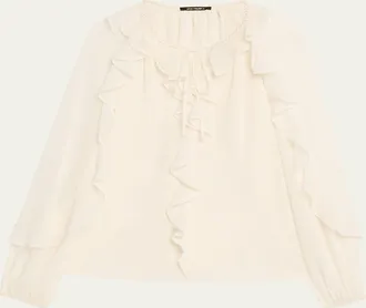Kobi Halperin Bali Raglan-Sleeve Ruffle Blouse