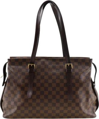 Louis Vuitton Pre-owned Canvas shoulder-bags - Dames - Vintage Shopper - Bruin - ONE Size - Vintage