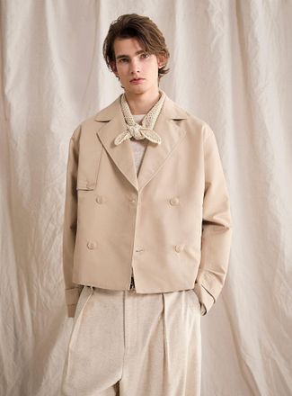 Le 31 Mens Cropped trench Le 31 Studio capsule