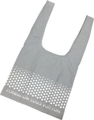 Louis Vuitton Gray Polyamide Shopping Bag (Pre-Owned)