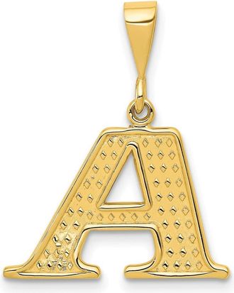 Diamond2Deal 10k Yellow Gold Initial A Pendant