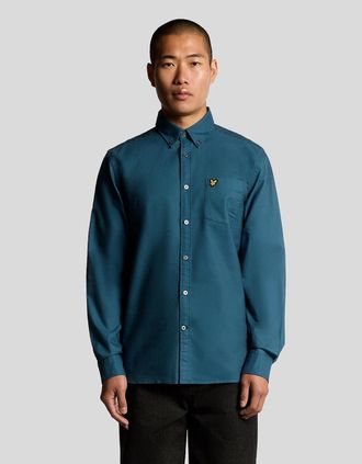 Lyle & Scott Lyle And Scott Mens Cotton Button Down Oxford Shirt - Blue - Size: 38/Regular