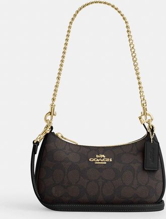 Coach Teri Mini Crossbody Bag In Signature Canvas