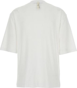 Jacquemus Womens T-Shirt With Round Neck, White Cotton T-Shirts & Jerseys