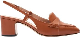 Scarosso Bianca Pump - Dames - Pumps - Bruin - 35 EU - Leer - Schoenen