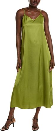 POINT Point Satin Slip Dress