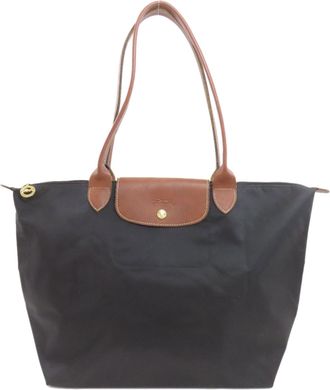 Longchamp Black Nylon Tote Bag (Pre-Owned)